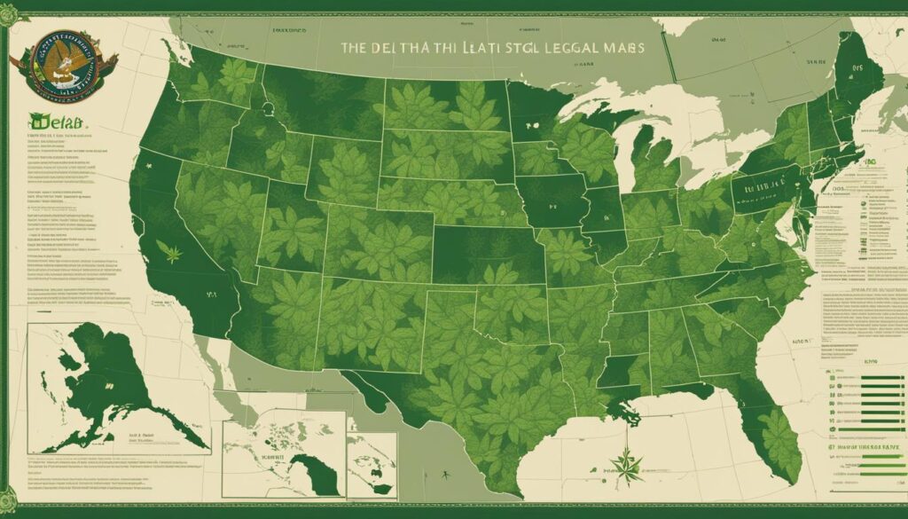 Legalidad Delta-8 THC en otros estados de Estados Unidos