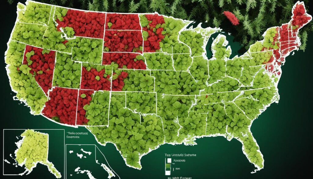 Legalidad del THCa en otros estados